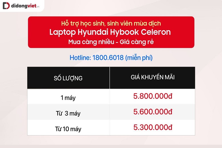 laptop Hyundai Hybook Celeron