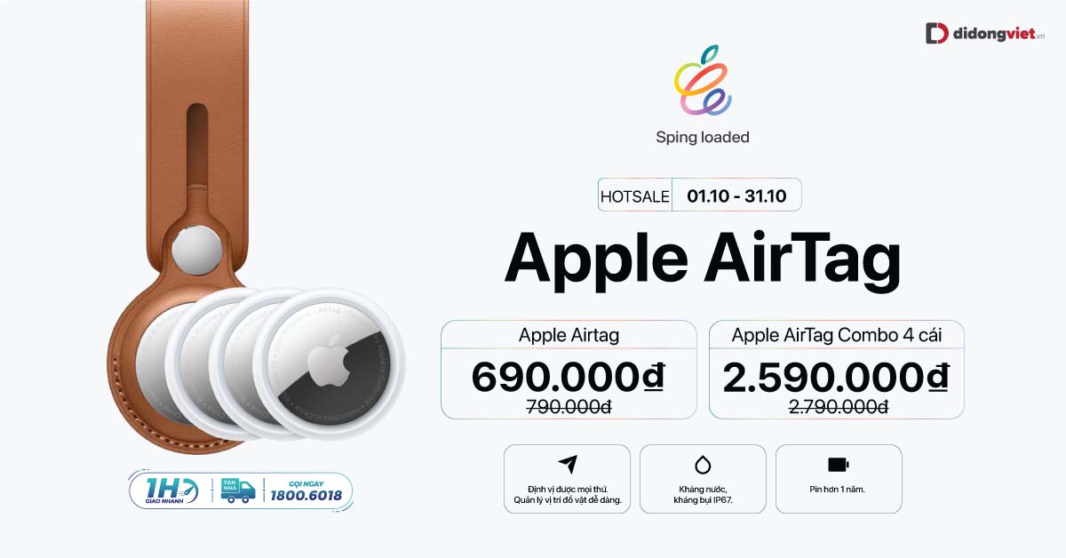 Hotsale Apple AirTag giá chỉ 690 Ngàn. Giao Hàng 1H An Toàn.