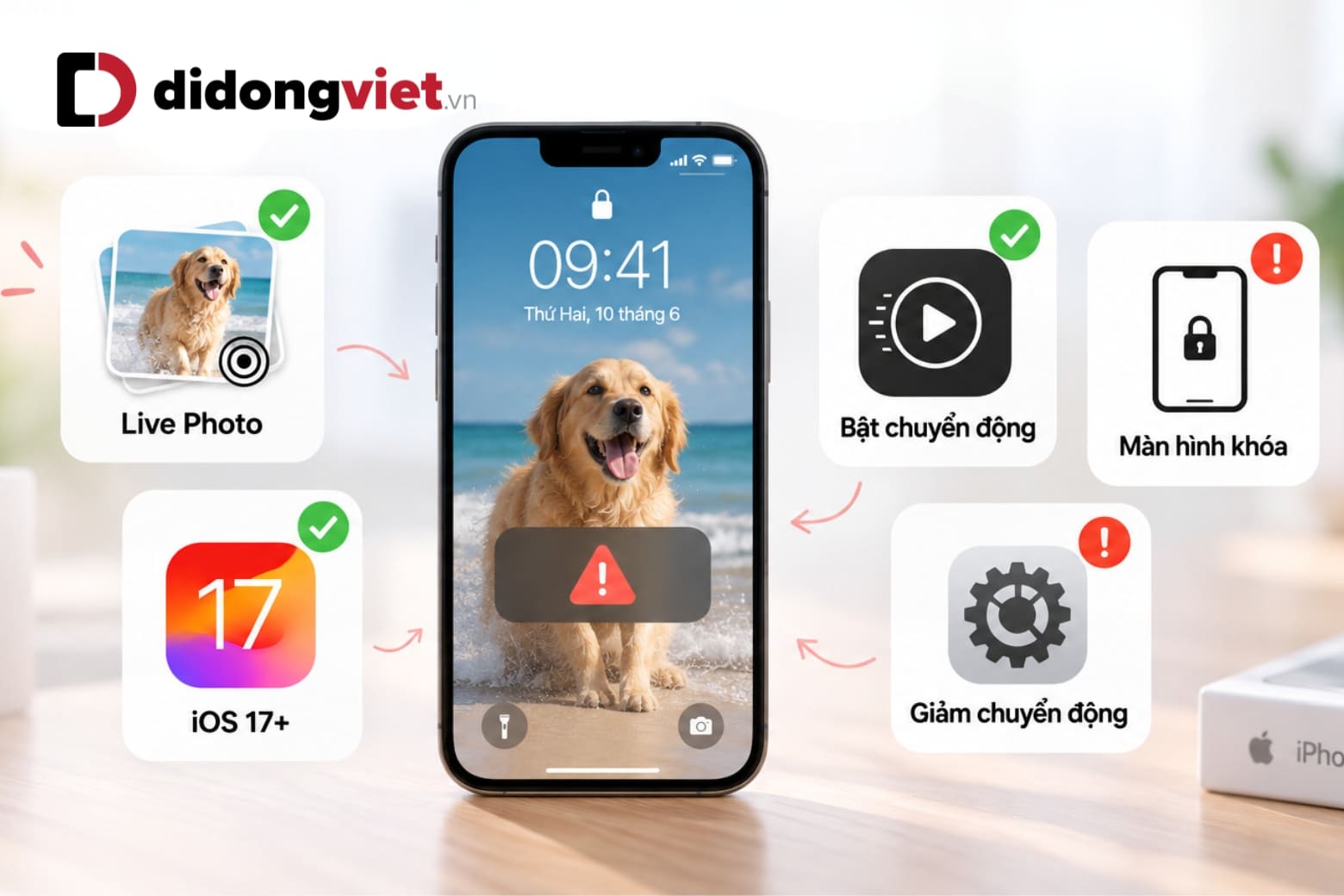 Hình nền động trên iPhone: Cách cài bằng Live Photo và video 22 Ưu tiên kiểm tra Live Photo và nút phát trước khi cài lại ứng dụng.