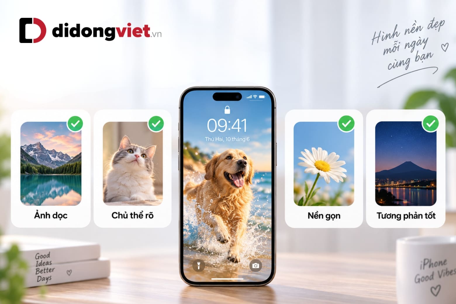 Hình nền động trên iPhone: Cách cài bằng Live Photo và video 24 Chọn hình nền đẹp, dễ nhìn và phù hợp giao diện iPhone