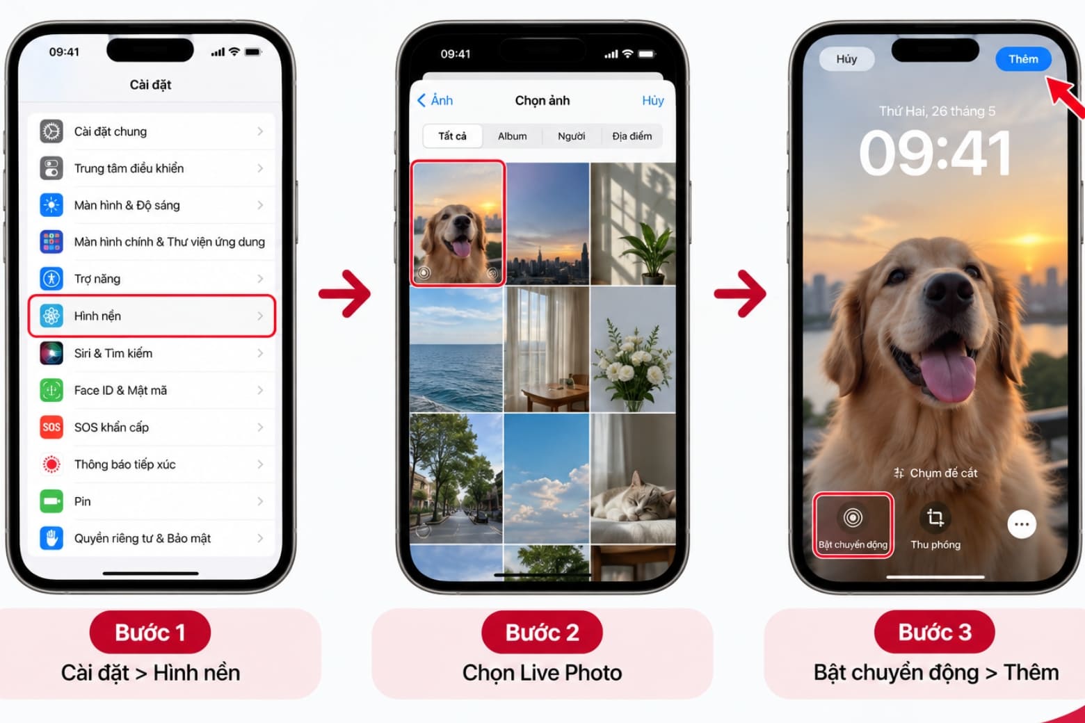 Hình nền động trên iPhone: Cách cài bằng Live Photo và video 18 Video phải trở thành Live Photo trước khi dùng theo cơ chế hình nền Live