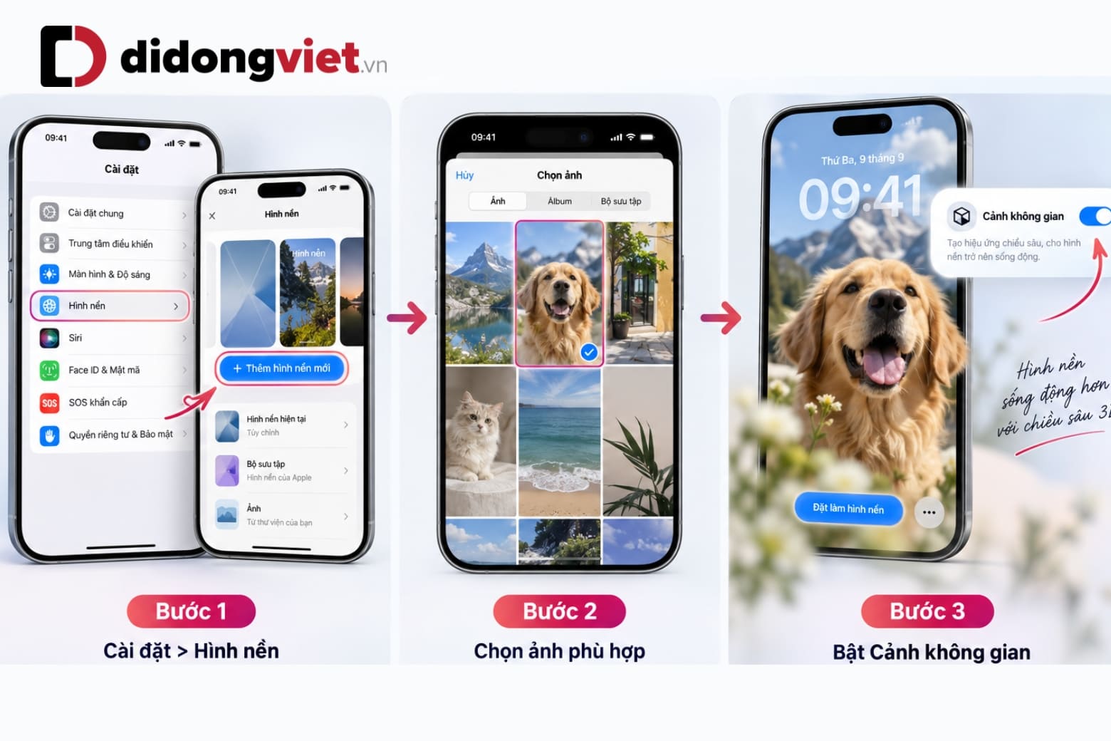 Hình nền động trên iPhone: Cách cài bằng Live Photo và video 20 Cảnh không gian phù hợp khi muốn chuyển động nhẹ nhưng vẫn giữ ảnh tĩnh
