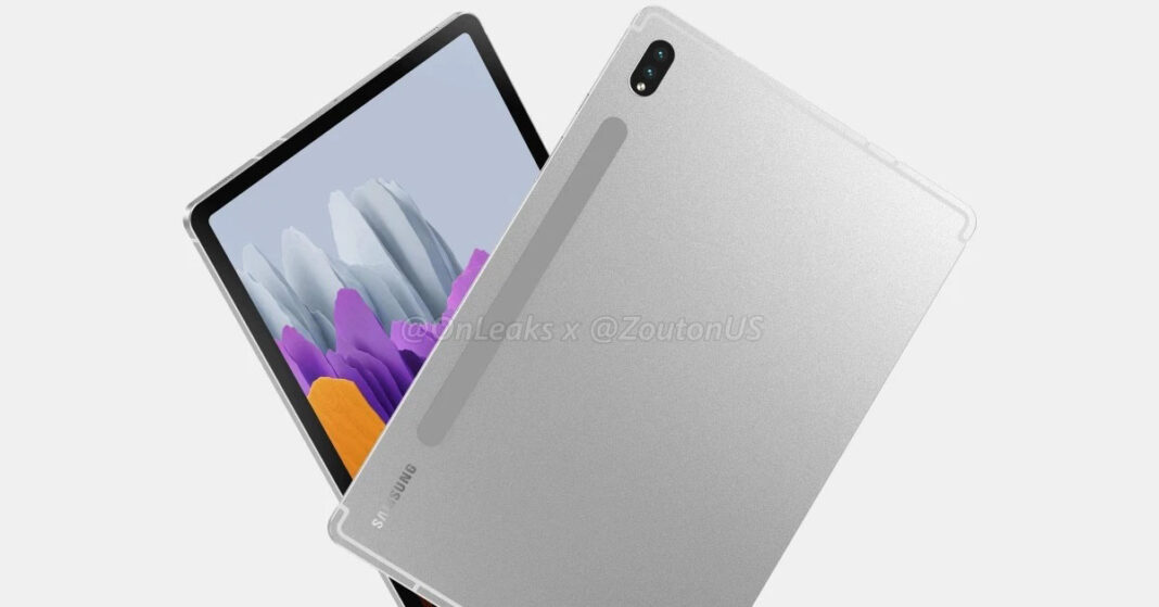 Galaxy Tab S8 lộ hình ảnh render