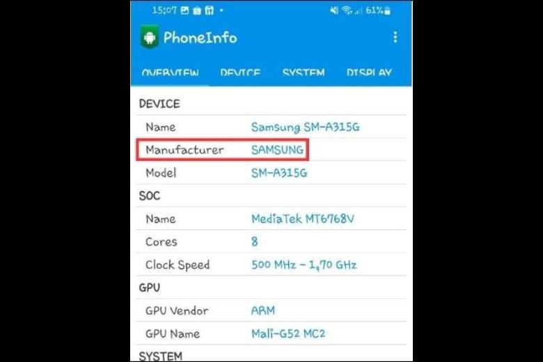 kiểm tra imei samsung