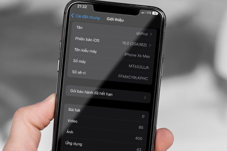 Mã số máy iPhone