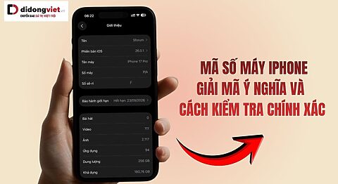 Mã số máy iPhone là gì?