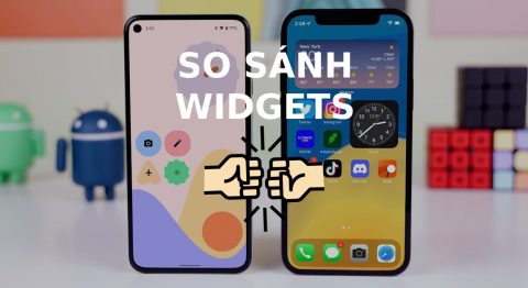 So sánh widgets trên iOS 15 và Android 12