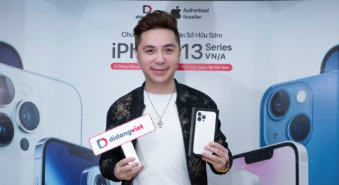 Ca sĩ Minh Vương M4U chia sẻ trải nghiệm sắm iPhone 13 Pro Max tại Di Động Việt