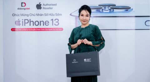 Cảm ơn Diva Mỹ Linh đã tin tưởng Di Động Việt để lên đời iPhone 13 Pro Max