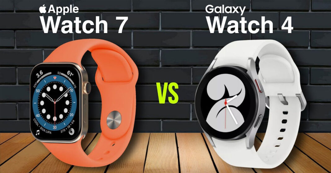 So sánh Apple Watch Series 7 và Galaxy Watch 4