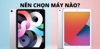 So sánh iPad Gen 8 và iPad Air 4
