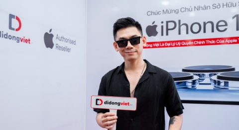Ca sĩ Đại Nhân tiếp tục "chốt đơn" iPhone 13 Pro Max mới tại Di Động Việt