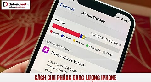 cách giải phóng dung lượng iPhone