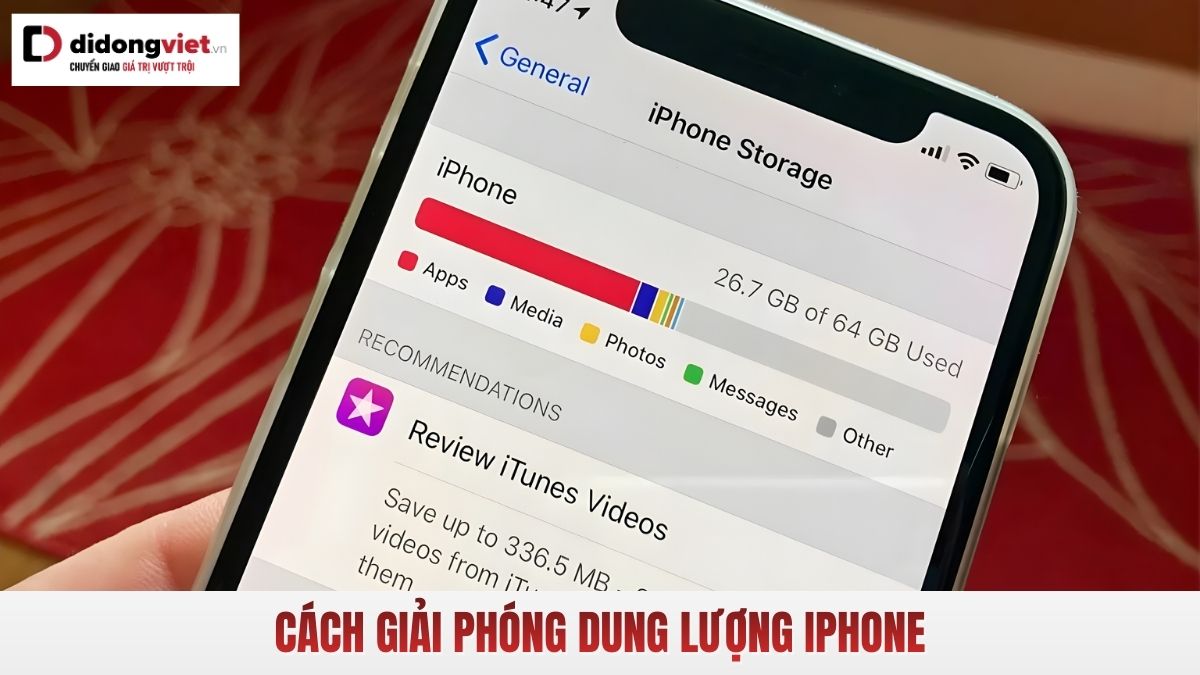 12+ cch gii phng dung lng iPhone n gin nhanh nht
