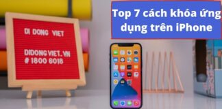 Cách khóa ứng dụng trên iPhone