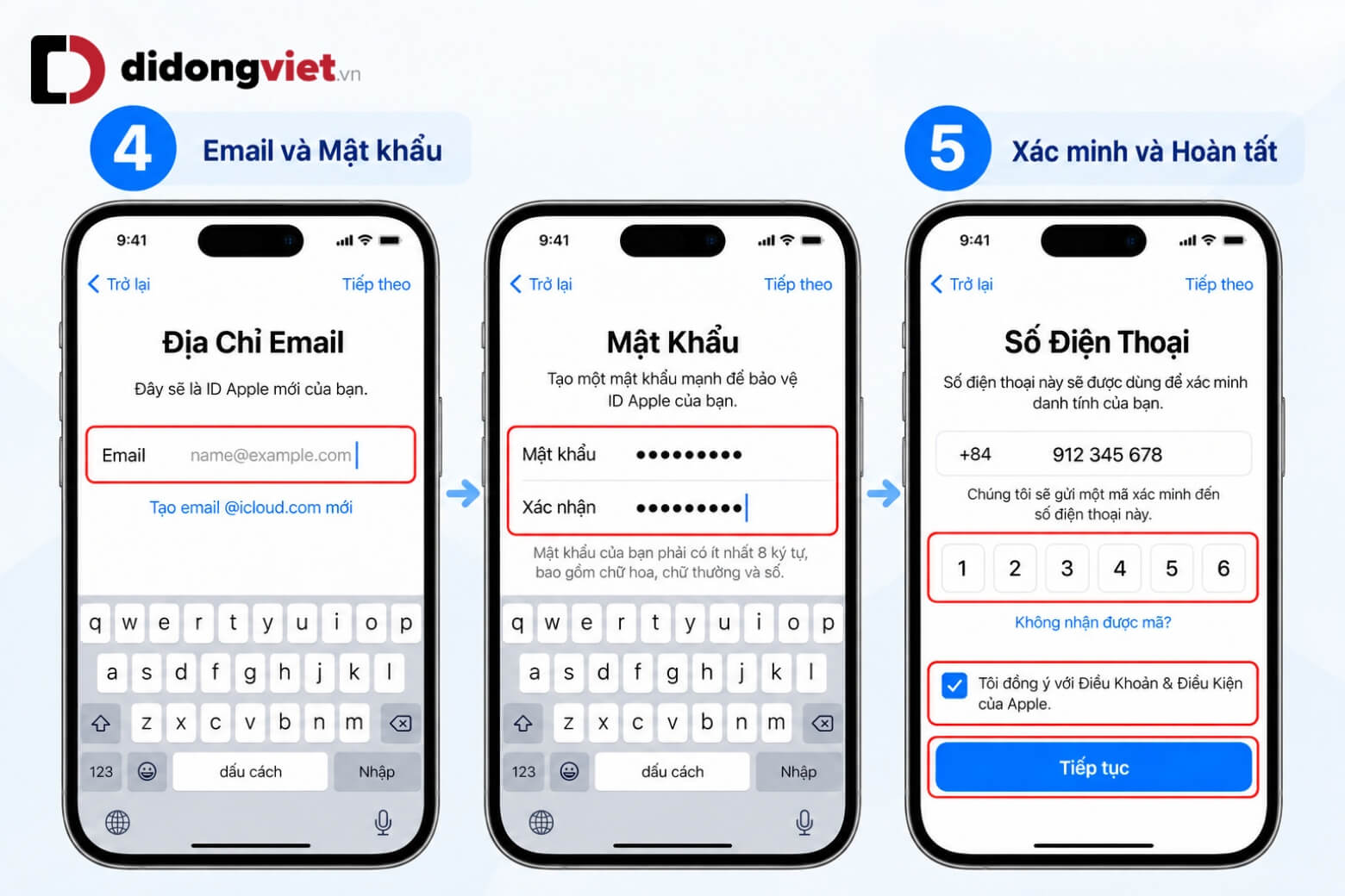 Hướng dẫn cách tạo iCloud cho iPhone nhanh chóng và an toàn 19 Cách tạo iCloud cho iPhone hoàn tất xác thực