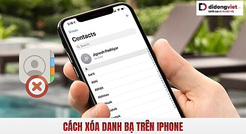 cách xóa danh bạ trên iPhone