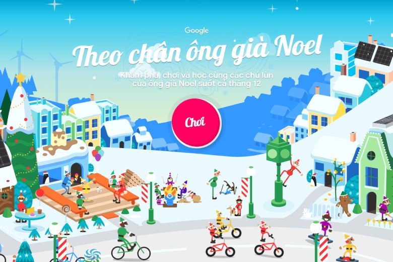 Hướng dẫn đón Giáng Sinh online cùng Google trên laptop cực độc đáo