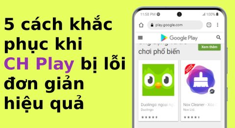 5 cách khắc phục khi CH Play bị lỗi đơn giản hiệu quả nhất