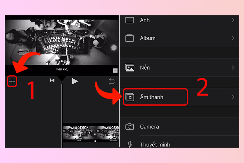cách ghép nhạc vào video trên iphone