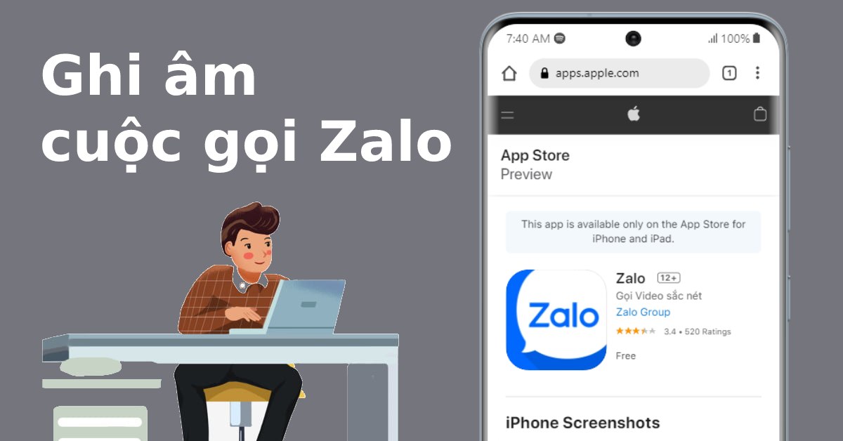 Cách ghi âm cuộc gọi Zalo trên iPhone đơn giản nhất | Xoanstore.vn