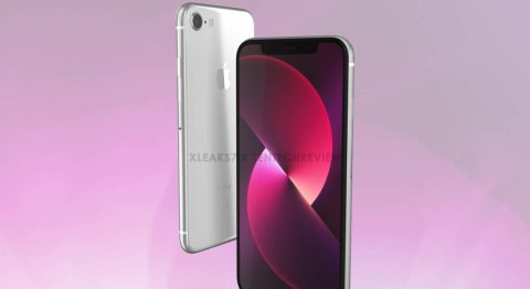 Xuất hiện mô hình iPhone SE 3 (2022), không có nút home, vị trí logo "Táo" thay đổi