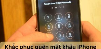 Quên mật khẩu iPhone