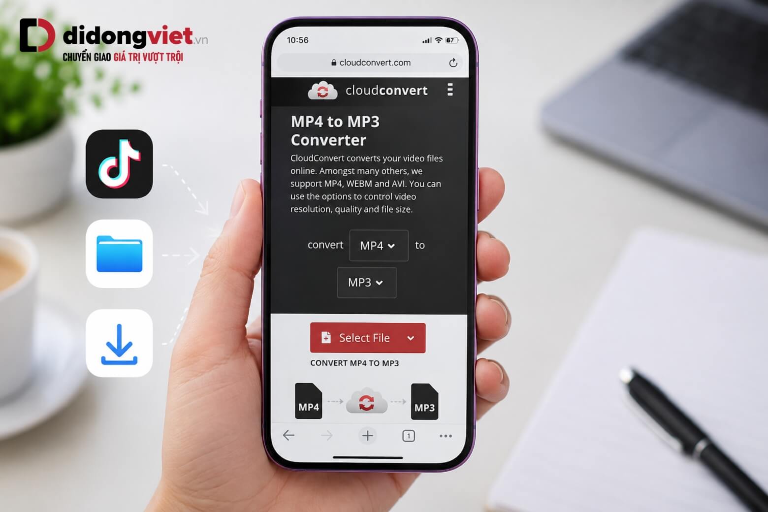 Cách tải và cài đặt nhạc chuông cho iPhone miễn phí không cần máy tính 10 tải nhạc chuông cho iPhone miễn phí bằng CloudConvert