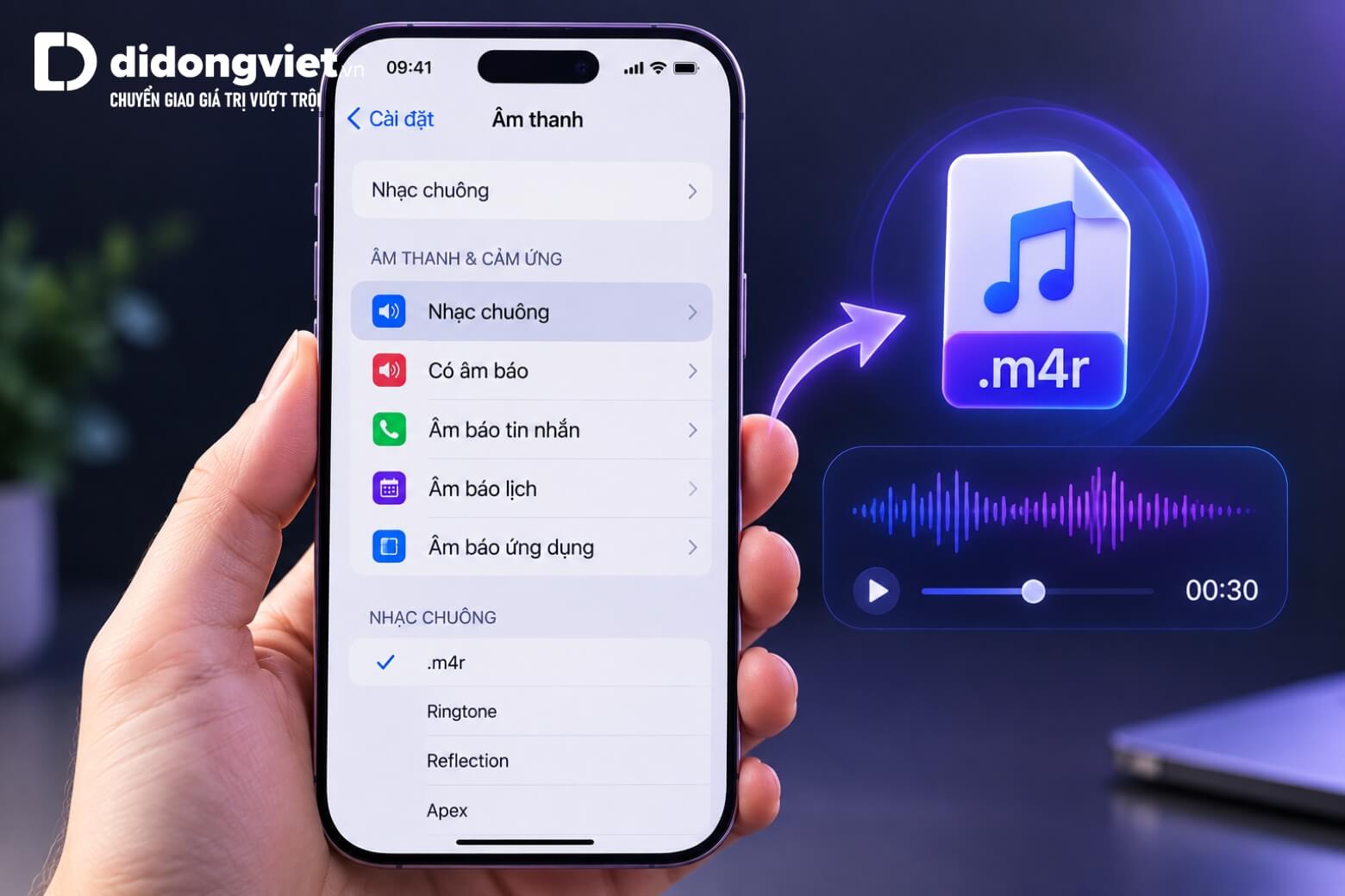Cách tải và cài đặt nhạc chuông cho iPhone miễn phí không cần máy tính 8 tải nhạc chuông cho iPhone miễn phí định dạng m4r chuẩn
