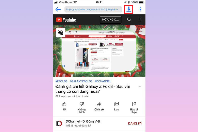 tải video trên Youtube về iPhone