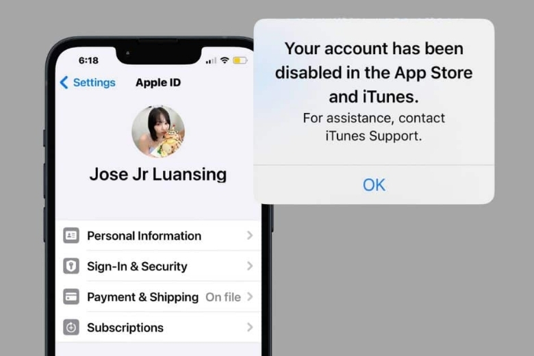 iPhone bị vô hiệu hóa do không có iCloud