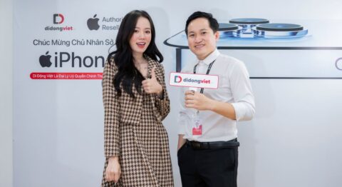Tiktoker Mèo Sao Hỏa vô cùng hài lòng khi đến cửa hàng Di Động Việt sắm iPhone 13 Pro Max mới