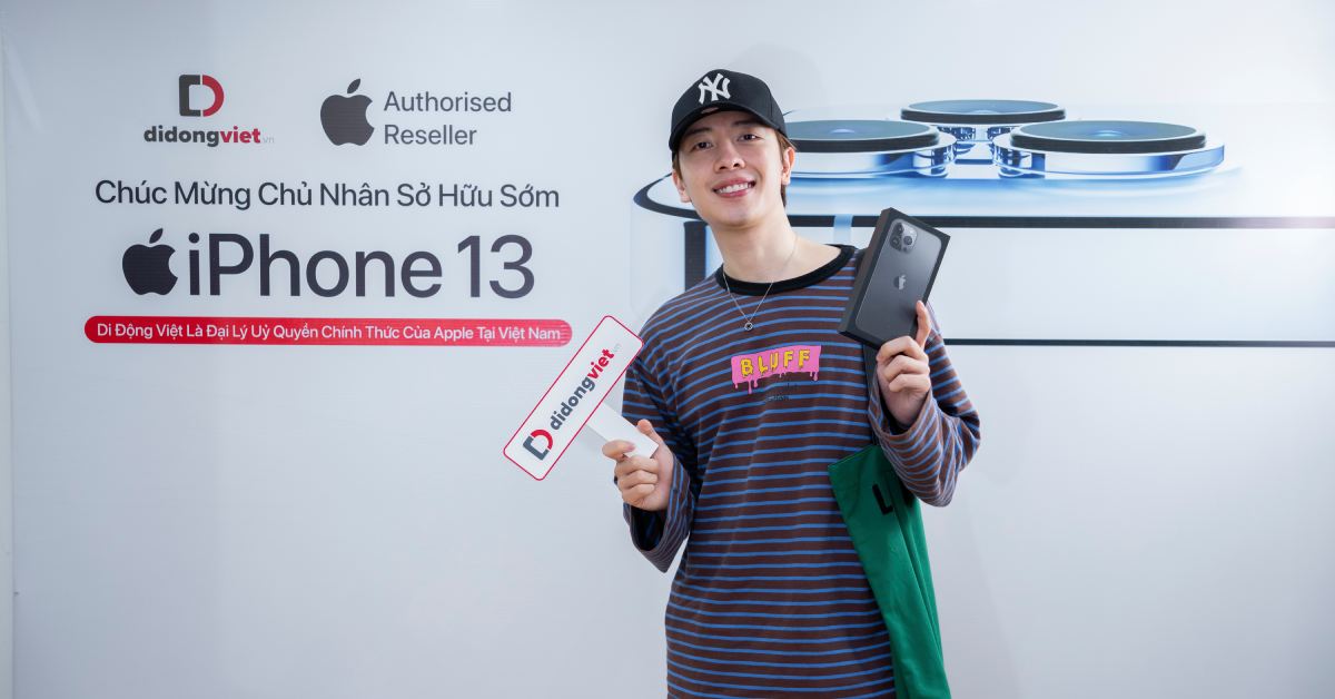 Vì sao ca sĩ Nicky Monstar chọn Di Động Việt để lên đời iPhone 13 Pro Max mới?