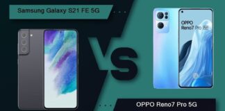 So sánh Galaxy S21 FE và OPPO Reno7 Pro