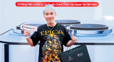 Rapper B Wine sắm iPhone 13 Pro Max ở cửa hàng Di Động Việt