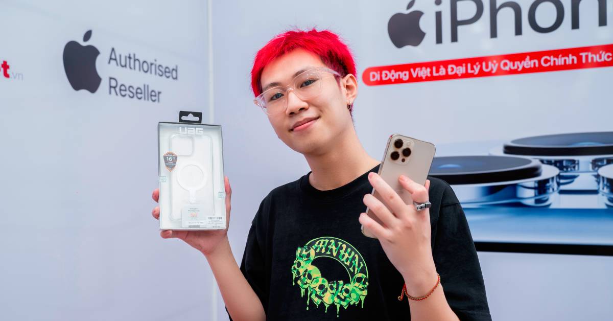 Rapper Huy Milo sắm iPhone 13 Pro Max tại Di Động Việt