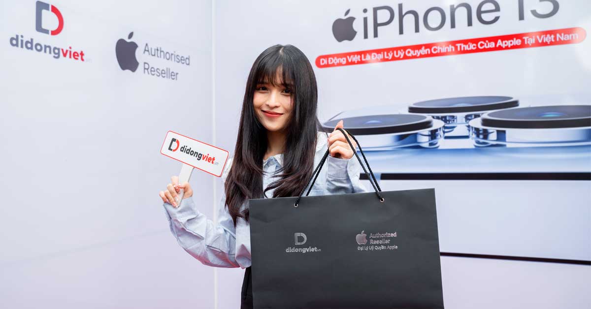 “Người đẹp triệu follow” Minah sắm iPhone 13 Pro Max tại Di Động Việt