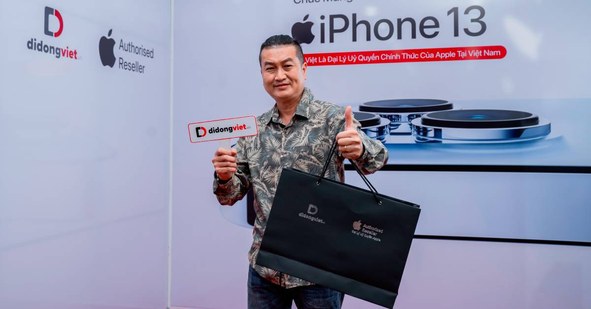 Nhạc sỹ Minh Nhiên tiếp tục chọn Di Động Việt để lên đời iPhone 13 Pro Max