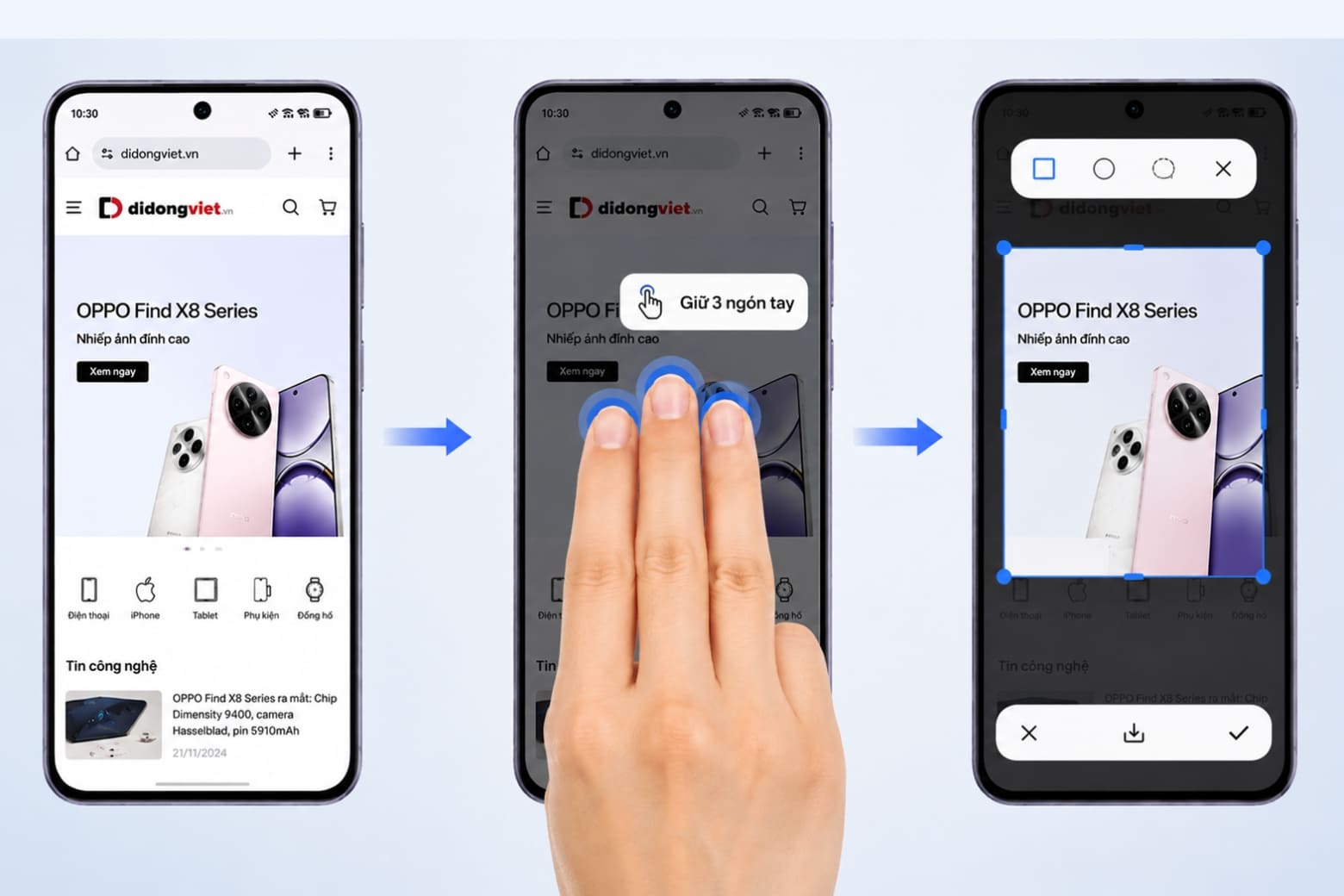 Hướng dẫn 5+ cách chụp màn hình OPPO nhanh và đơn giản dành cho bạn 10 Chọn riêng khu vực cần lưu để hình ảnh gọn gàng và hạn chế chỉnh sửa sau đó