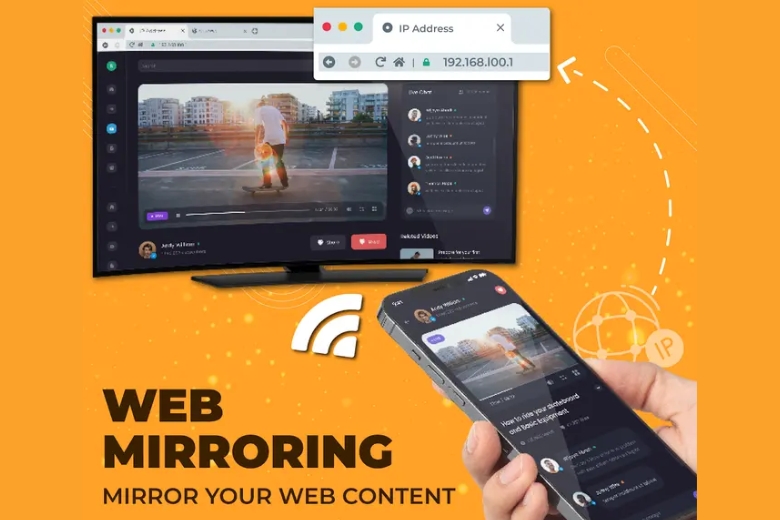 Phản Chiếu Màn Hình Iphone Qua Trình Duyệt Web
