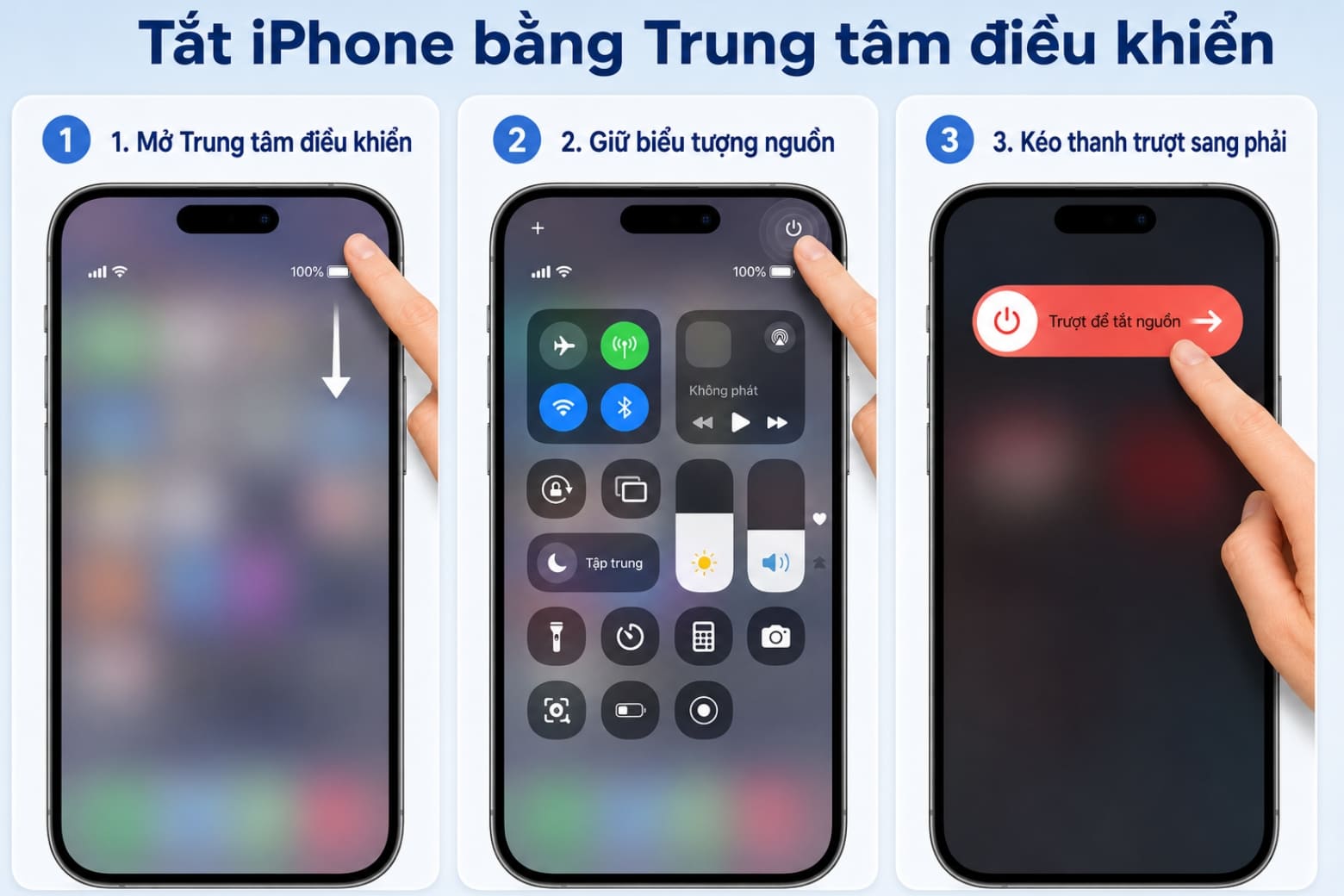 Cách tắt nguồn iPhone cho mọi dòng, kể cả khi bị đơ 14 Tắt nguồn tiện lợi chỉ với vài thao tác ngay trên Trung tâm điều khiển iPhone