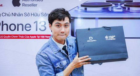 Diễn viên Thanh Sơn trade-in lên đời iPhone 13 Pro Max tại Di Động Việt