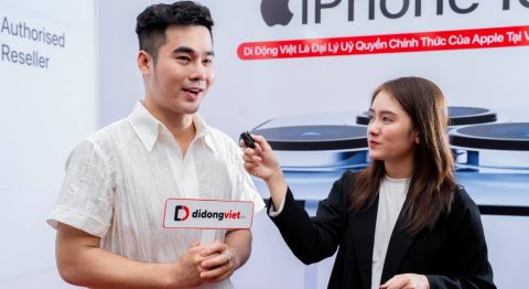 MC Lâm Trí Thuận trade-in lên đời iPhone 13 Pro Max tại Di Động Việt
