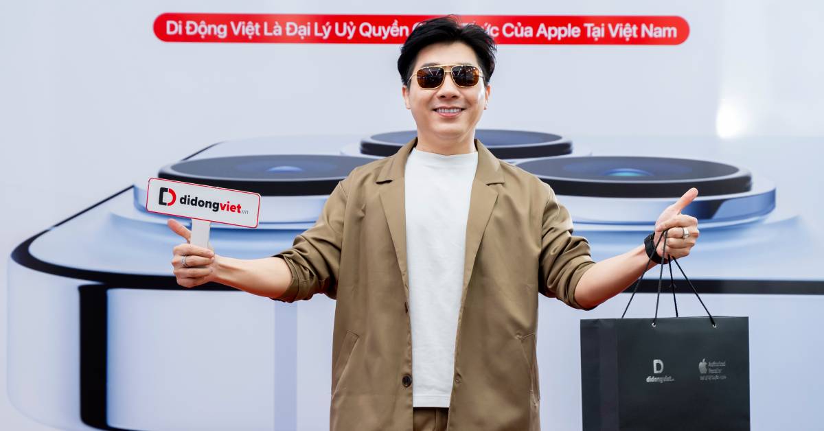 MC Minh Tuấn trade-in lên đời iPhone 13 Pro Max tại Di Động Việt