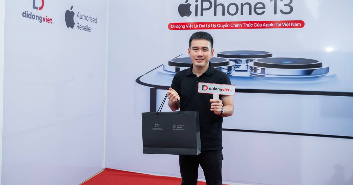 Nhà thiết kế Lê Thanh Hòa lên đời iPhone 13 Pro Max tại Di Động Việt