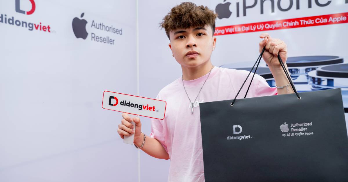 Rapper Cà Nâu lên đời iPhone 13 Pro Max tại Di Động Việt