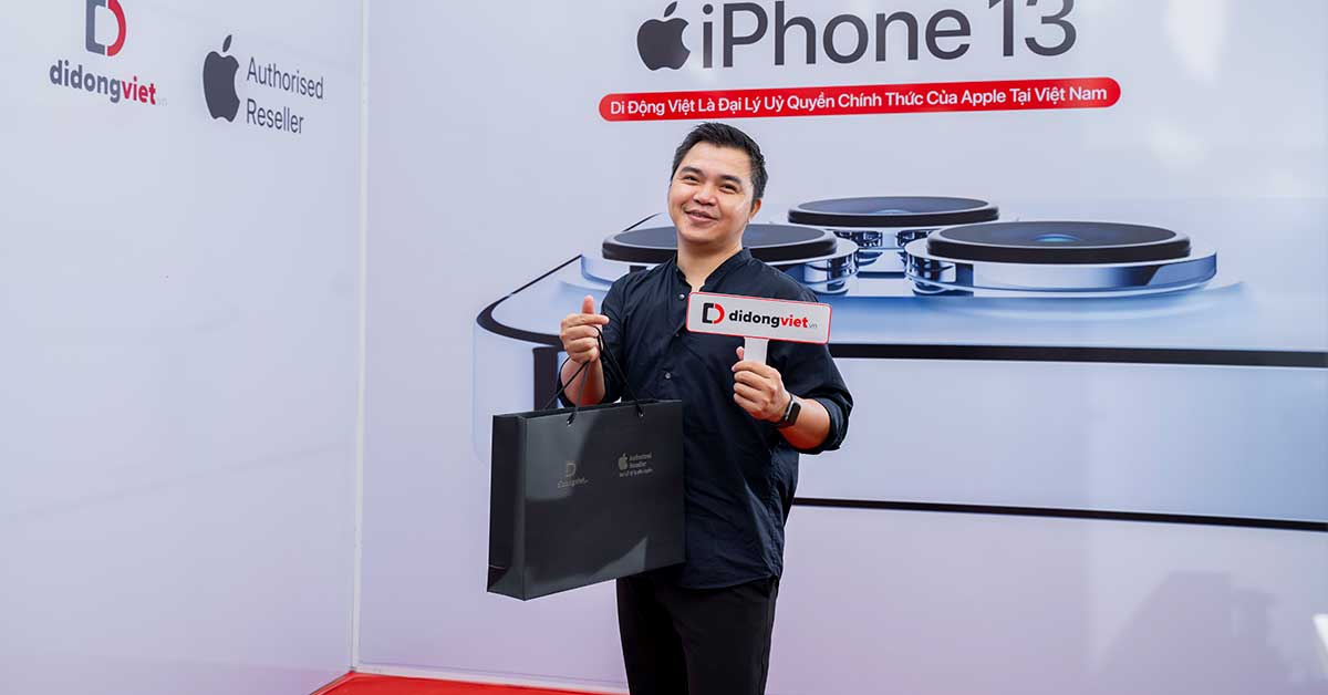 Ca sĩ Lê Minh MTV tiếp tục chọn Di Động Việt để lên đời iPhone 13 Pro Max mới
