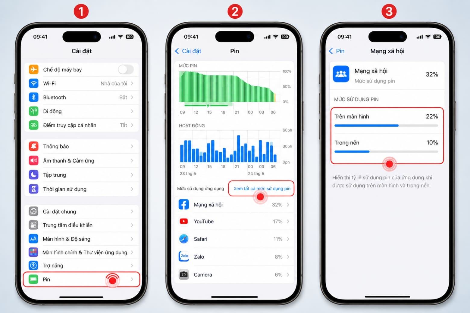 16 cách tiết kiệm pin cho iPhone hiệu quả, dùng máy lâu hơn 22 Xác định ứng dụng tiêu thụ nhiều năng lượng để điều chỉnh hoạt động phù hợp