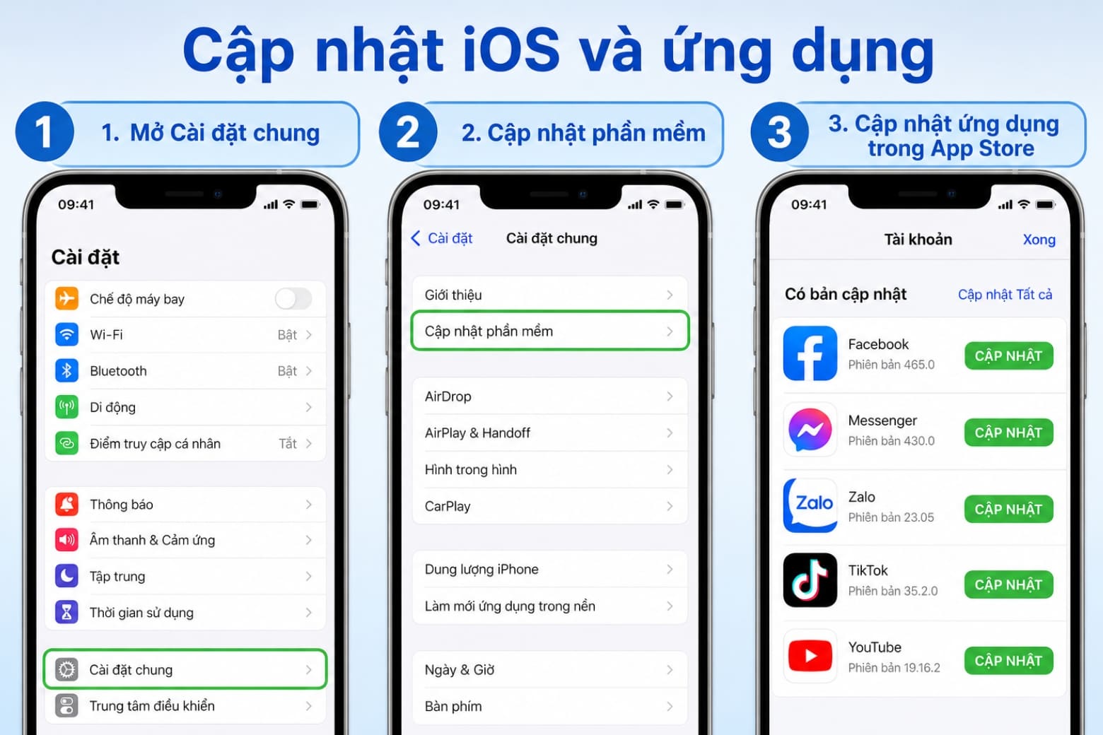 16 cách tiết kiệm pin cho iPhone hiệu quả, dùng máy lâu hơn 37 Cập nhật iOS và ứng dụng thường xuyên