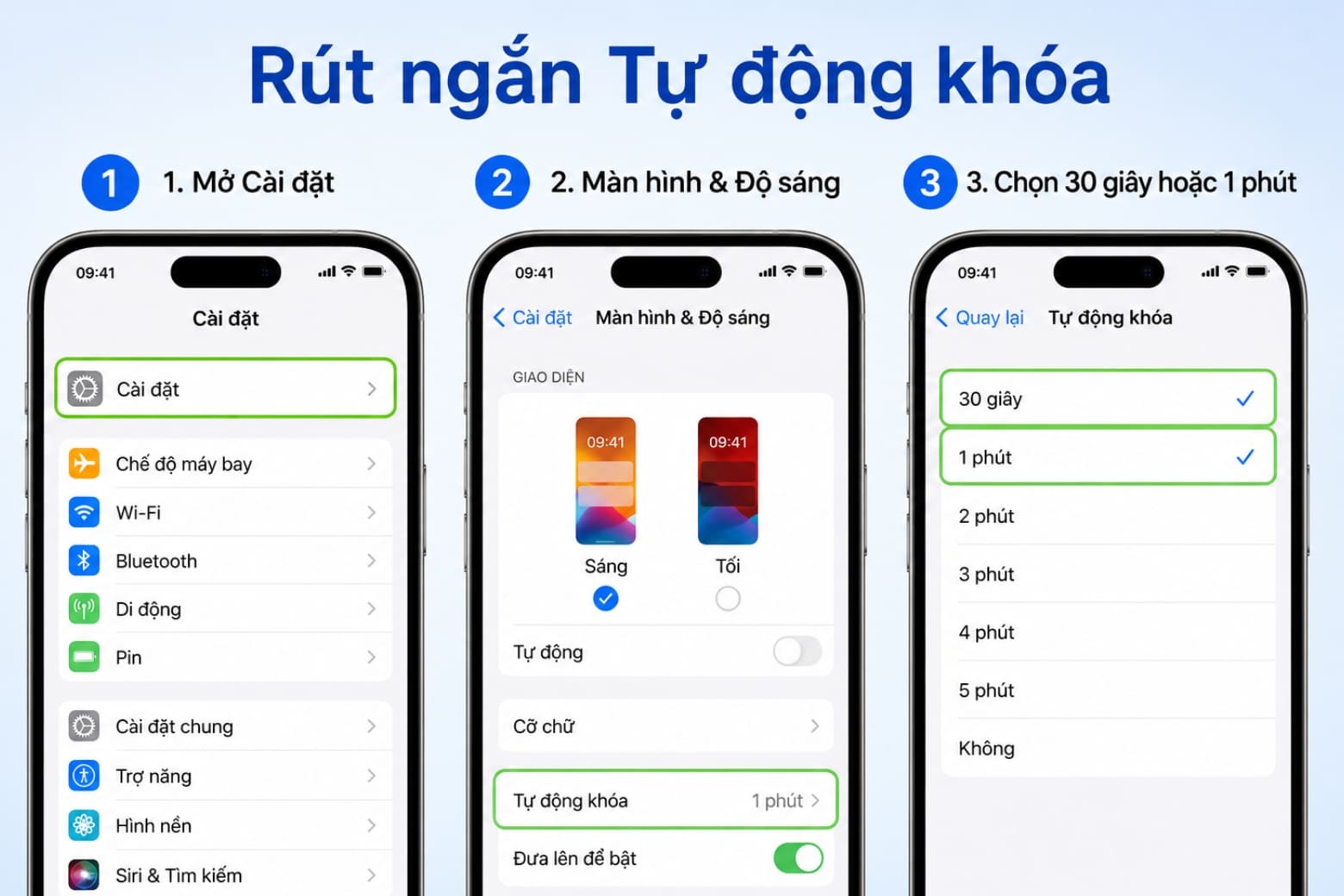 16 cách tiết kiệm pin cho iPhone hiệu quả, dùng máy lâu hơn 25 Rút ngắn thời gian Tự động khóa
